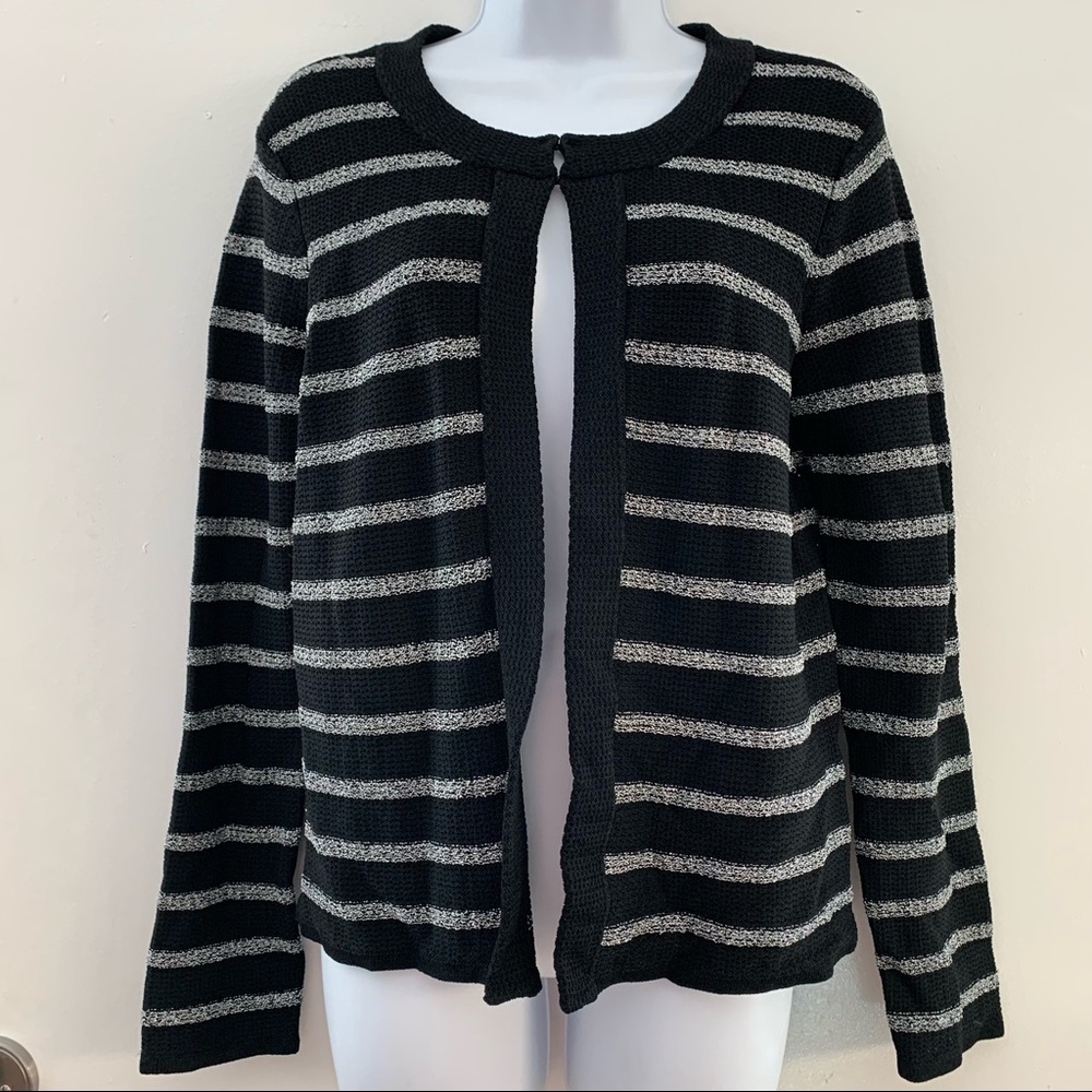 Jones New York Signature Open Front Elegant Cardigan